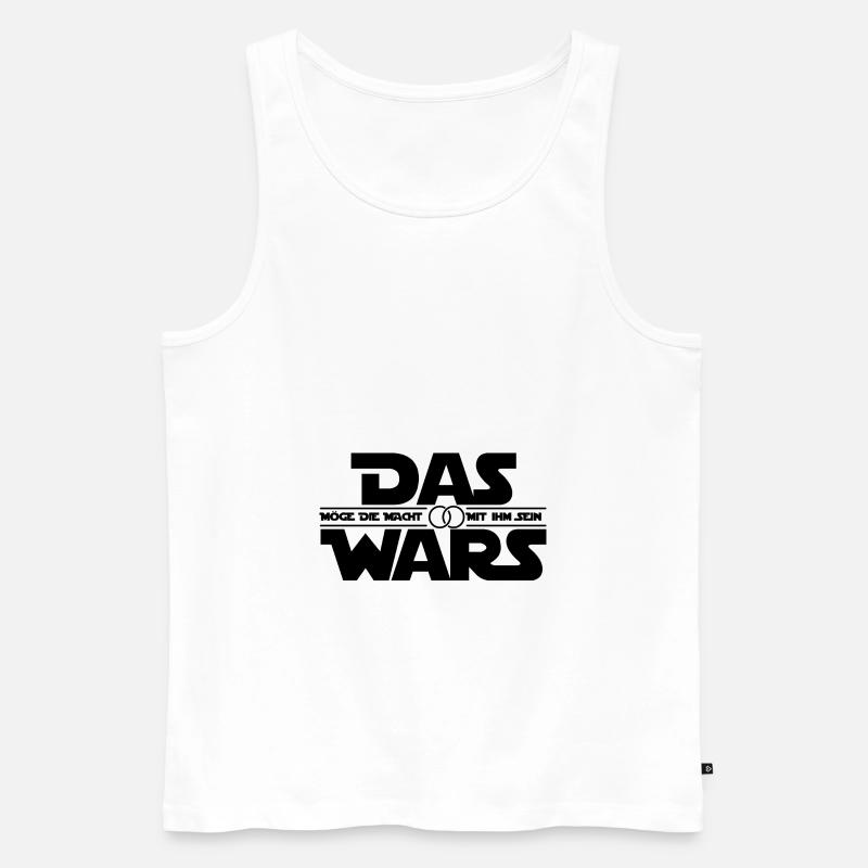 Das Wars Junggesellen - Männer Premium Bio Tank Top - Weiß