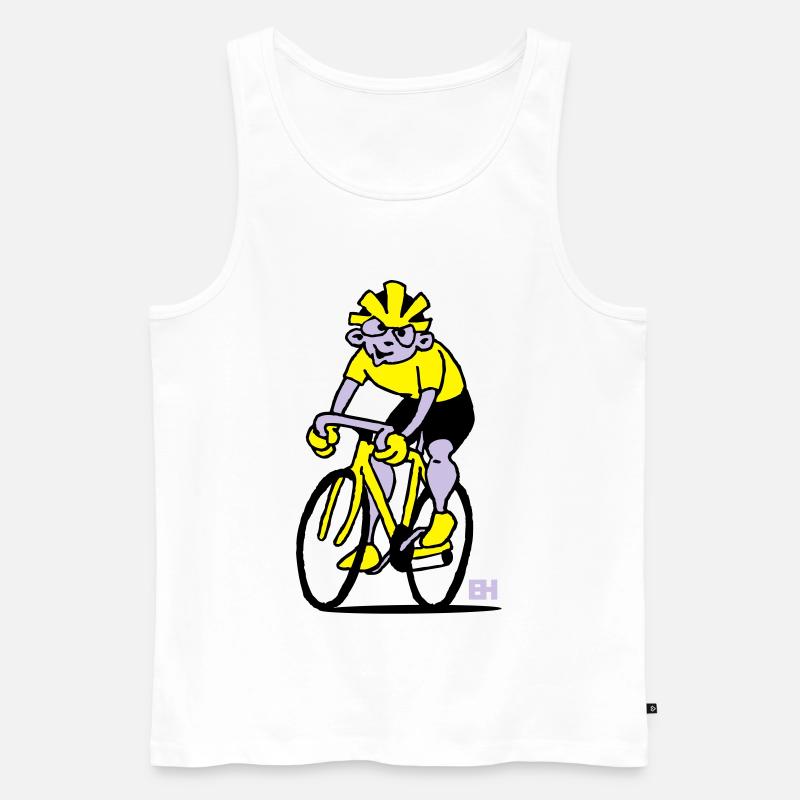 Radfahrer - Radsport - Männer Premium Bio Tank Top - Weiß