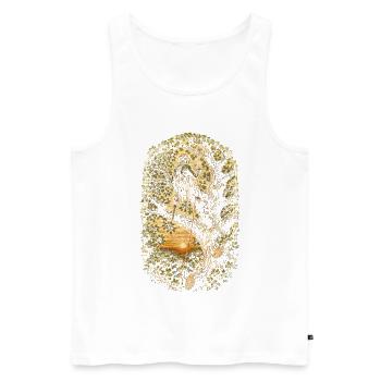 Baumpfleger Baumpflege - Männer Premium Bio Tank Top - Weiß - Vorne - Michal (187cm)