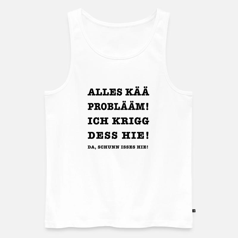 Kein Problem – Pfalz - Männer Premium Bio Tank Top - Weiß