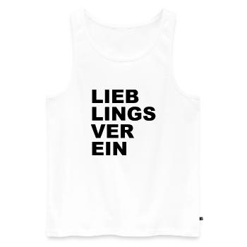 Llieblingsverein - club - Men's Premium Organic Tank Top - white - Front - Michal (187cm)