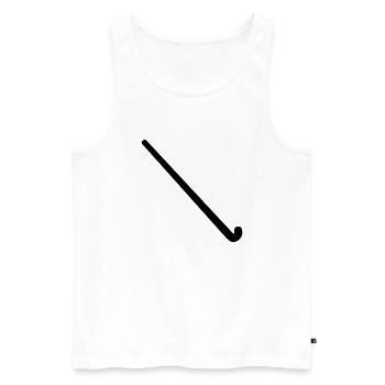Field hockey - Men's Premium Organic Tank Top - white - Front - Michal (187cm)