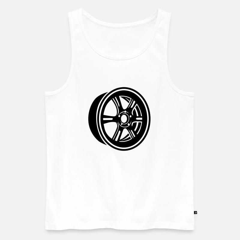 Felge - Männer Premium Bio Tank Top - Weiß