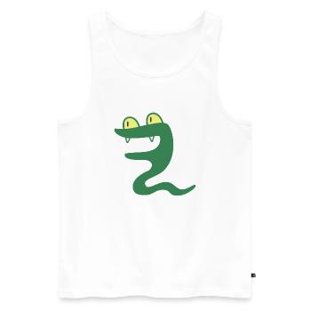 Wildtiere - Männer Premium Bio Tank Top - Weiß - Vorne - Michal (187cm)