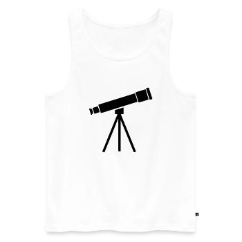 Télescope - Débardeur bio Premium Homme - blanc - Devant - Michal (187cm)