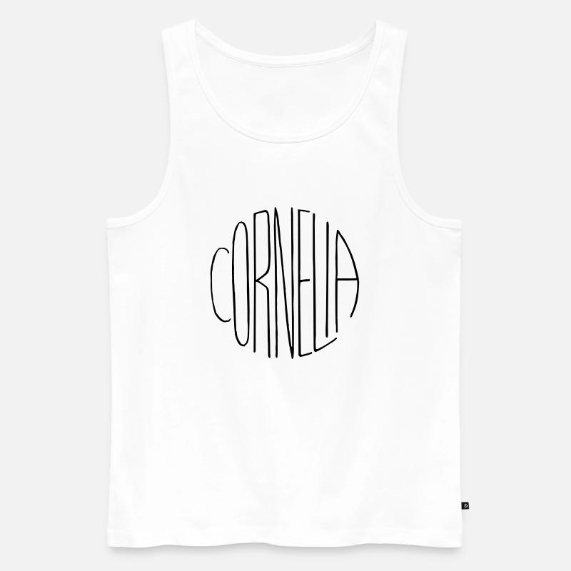 Cornelia - Männer Premium Bio Tank Top - Weiß
