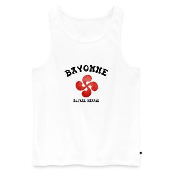 Bayonne 4 - Débardeur bio Premium Homme - blanc - Devant - AI Model Male 178 light (178cm)