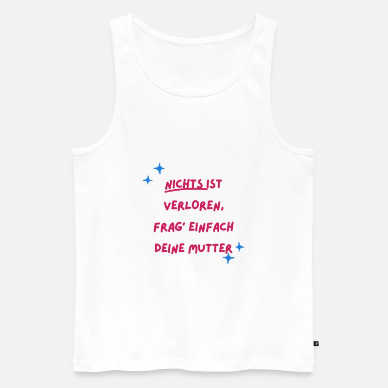 Mutti ist die Beste - Männer Premium Bio Tank Top - Weiß