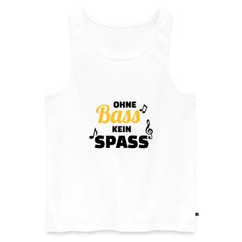 Chor - Männer Premium Bio Tank Top - Weiß - Vorne - AI Model Male 178 light (178cm)
