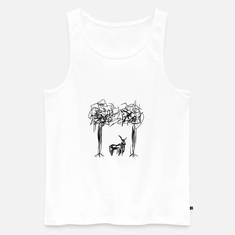 Bäume Baum - Männer Premium Bio Tank Top - Weiß