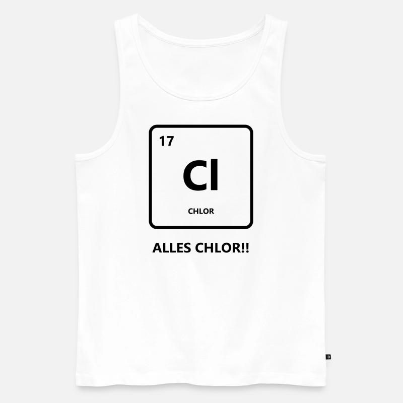 Alles Chlor oder was? - Männer Premium Bio Tank Top - Weiß