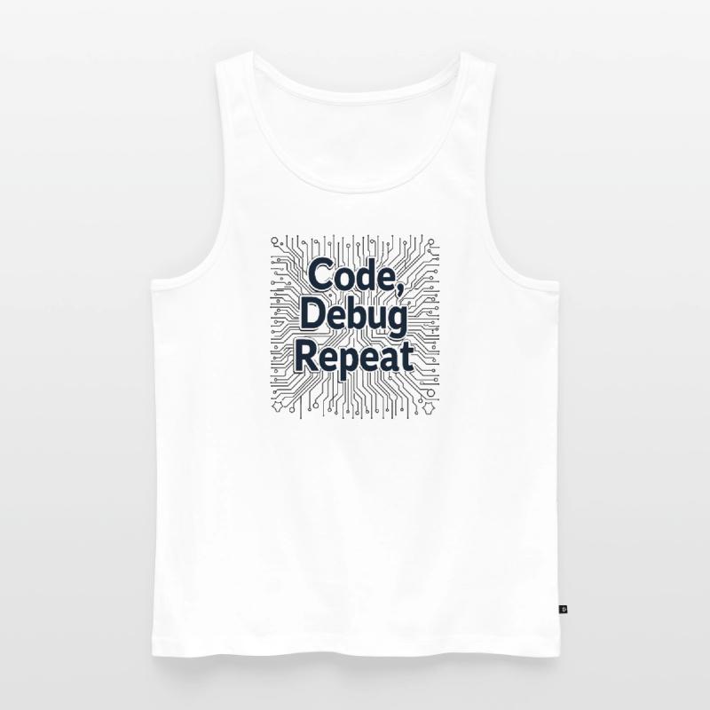 Code Debug Repeat - Software Engineer Männer Premium Bio Tank Top