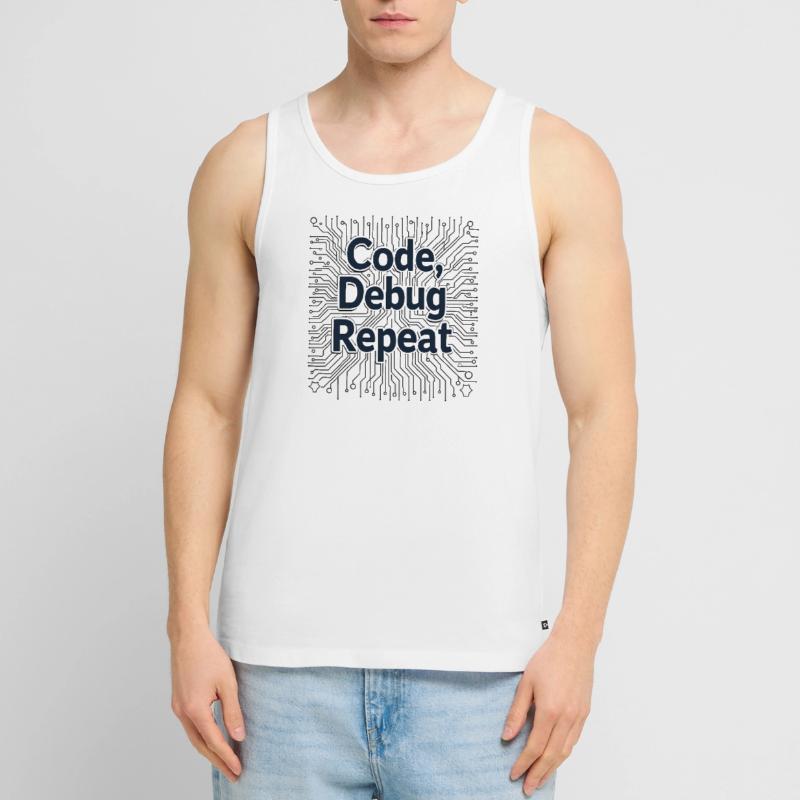 Code Debug Repeat - Software Engineer Männer Premium Bio Tank Top