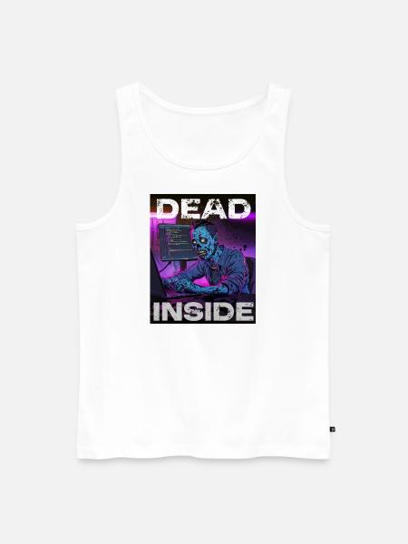 Dead Inside - Männer Premium Bio Tank Top - Weiß