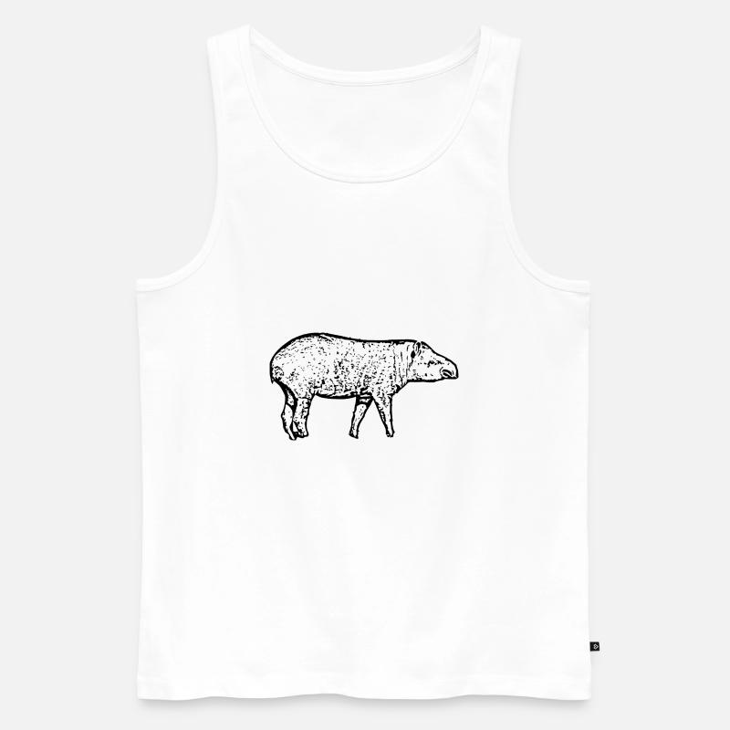 Tapire - Männer Premium Bio Tank Top - Weiß