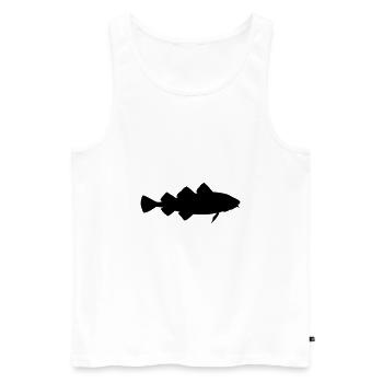 la morue - Débardeur bio Premium Homme - blanc - Devant - Michal (187cm)