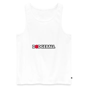 Dodgeball - Männer Premium Bio Tank Top - Weiß - Vorne - Michal (187cm)