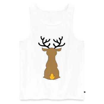 Noël - Débardeur bio Premium Homme - blanc - Devant - Michal (187cm)