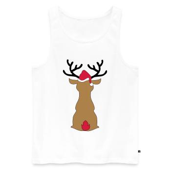 Jour de Noël - Débardeur bio Premium Homme - blanc - Devant - Michal (187cm)