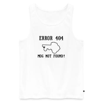Error 404 Mog not found! - editable - Unimog - Men's Premium Organic Tank Top - white - Front - AI Model Male 178 light (178cm)