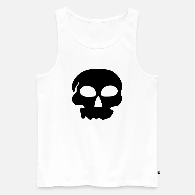 Schädelinskj - Männer Premium Bio Tank Top - Weiß