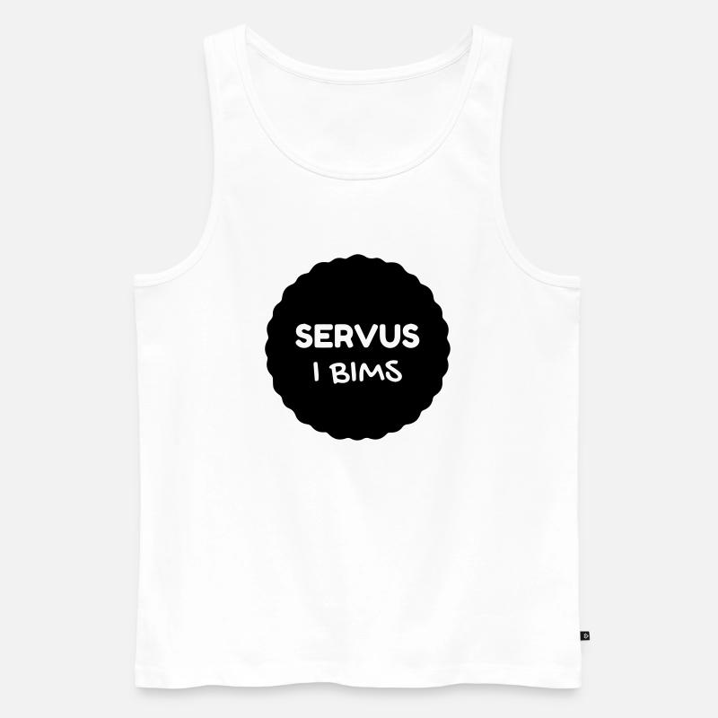 SERVUS - Männer Premium Bio Tank Top - Weiß