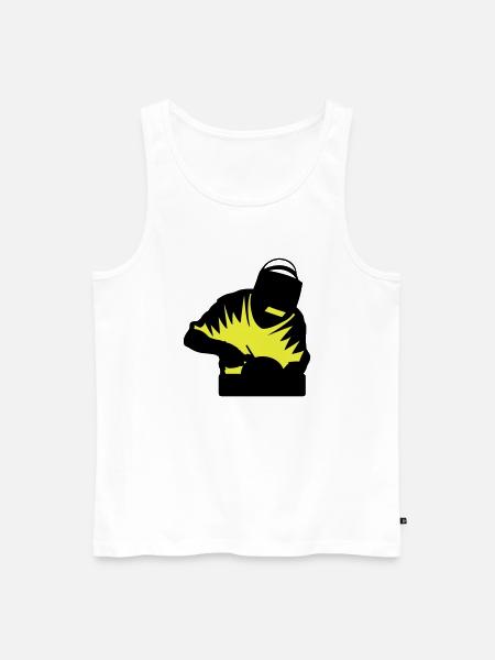 Schweisser 2 Farbig - Männer Premium Bio Tank Top - Weiß