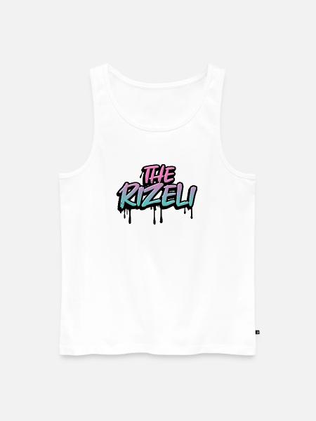 The Rizeli - Men's Premium Organic Tank Top - white