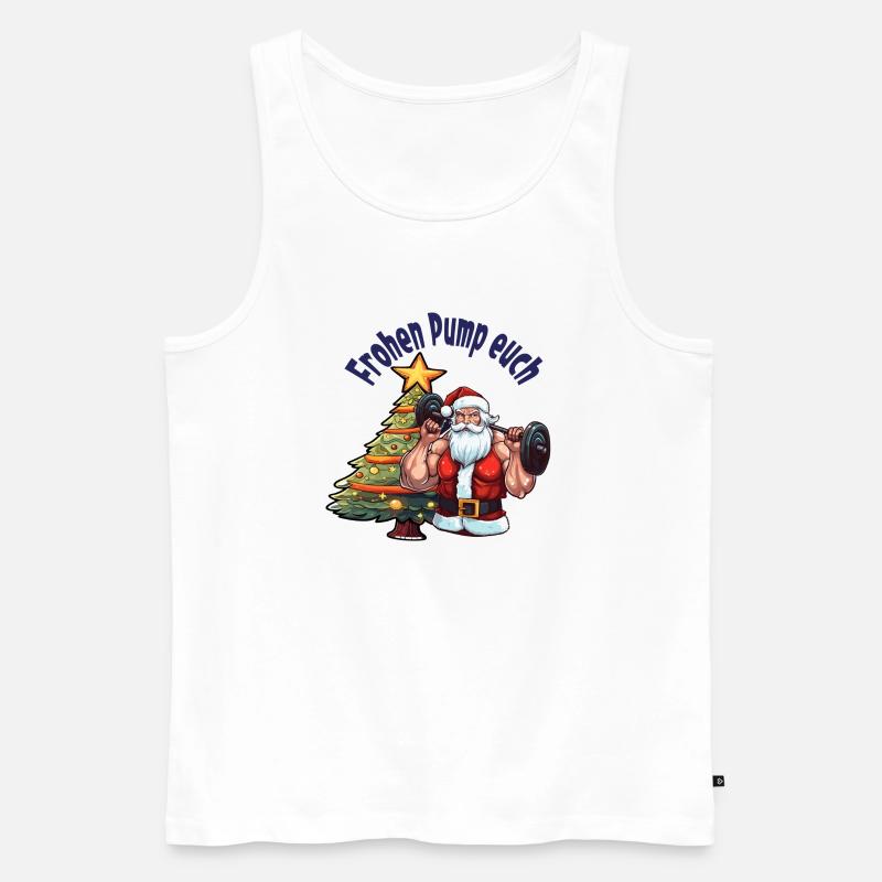 Frohen Pump euch - Männer Premium Bio Tank Top - Weiß