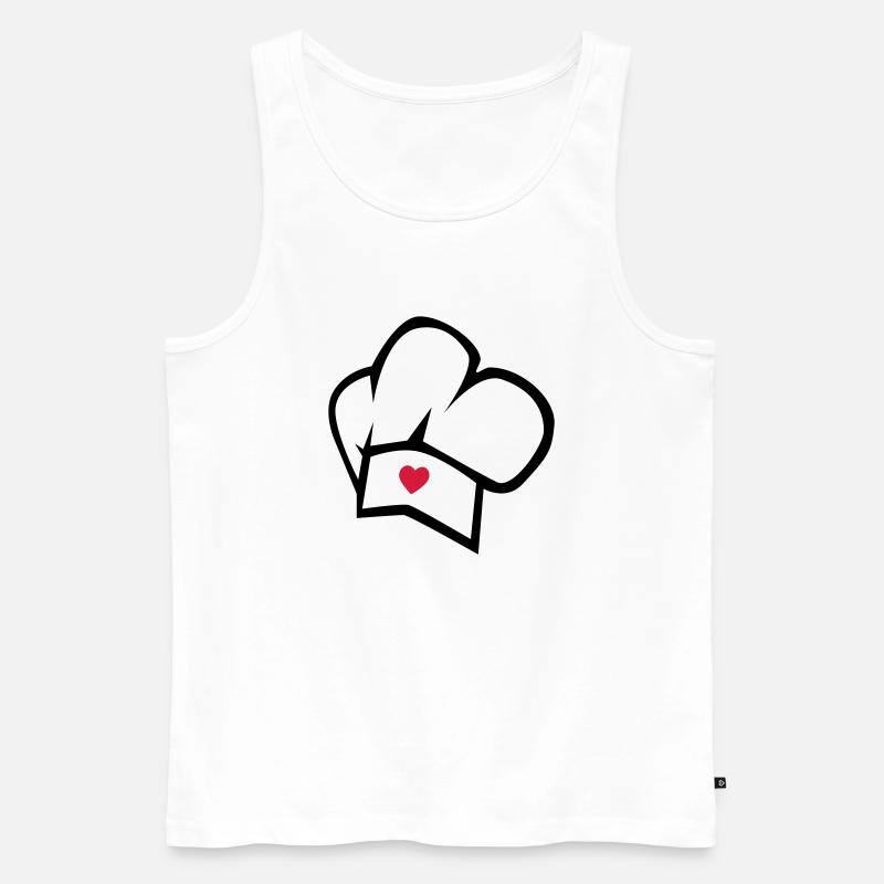 cook - Männer Premium Bio Tank Top - Weiß
