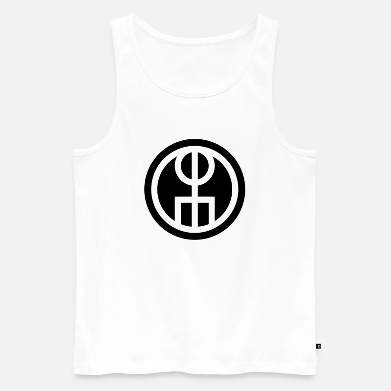 Galdrastafir, Isländisch Binde Rune, Love - Männer Premium Bio Tank Top - Weiß
