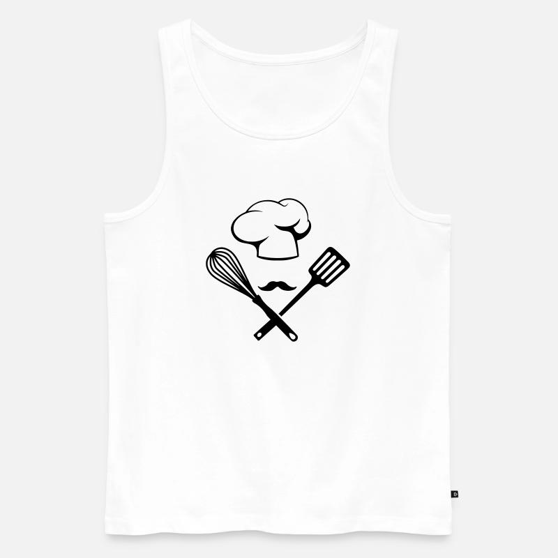 Koch Chef - Männer Premium Bio Tank Top - Weiß