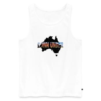 DOWN UNDER - Australie - Débardeur bio Premium Homme - blanc - Devant - Michal (187cm)