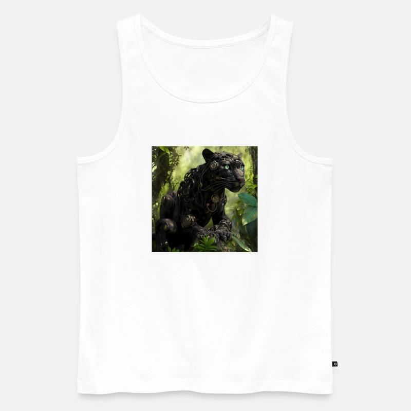 Panter 4 - Männer Premium Bio Tank Top - Weiß