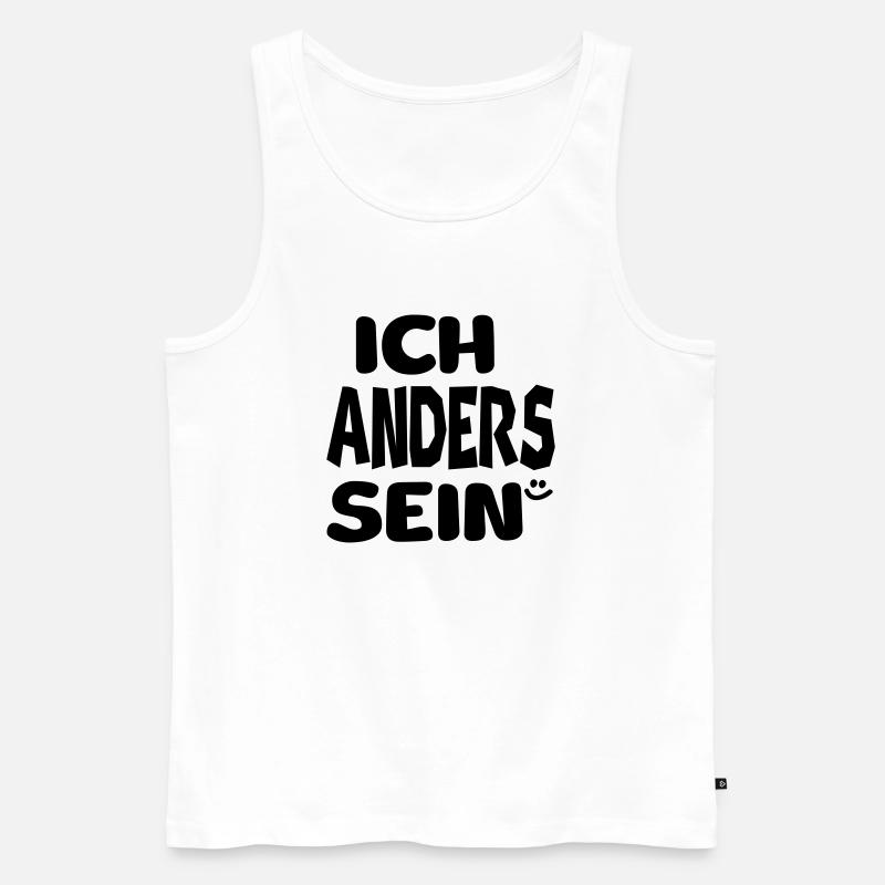 ich anders sein - Männer Premium Bio Tank Top - Weiß