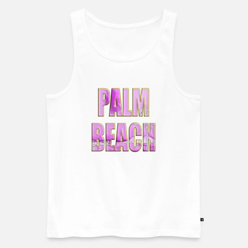 PalmBeach - Männer Premium Bio Tank Top - Weiß