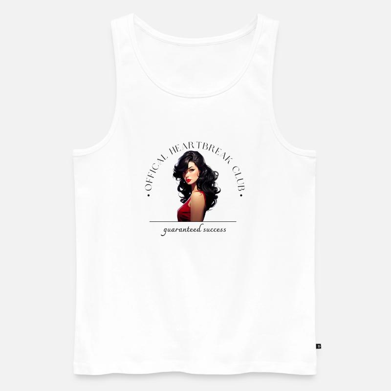 wunderschönes Pinup mit lustigem Spruch - Männer Premium Bio Tank Top - Weiß