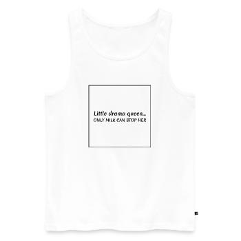 Lustige Baby Sprüche - Männer Premium Bio Tank Top - Weiß - Vorne - Michal (187cm)