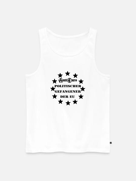 Politischer Gefangener der EU - Männer Premium Bio Tank Top - Weiß