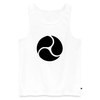 Greek Archaic Circle Form - Männer Premium Bio Tank Top - Weiß - Vorne - Michal (187cm)