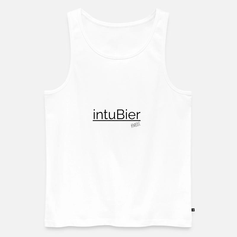 Intubier - Männer Premium Bio Tank Top - Weiß