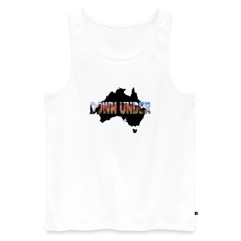 Down under - Australie - Débardeur bio Premium Homme - blanc - Devant - Michal (187cm)