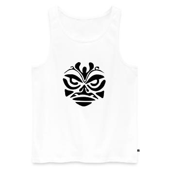 Tiki - Débardeur bio Premium Homme - blanc - Devant - Michal (187cm)