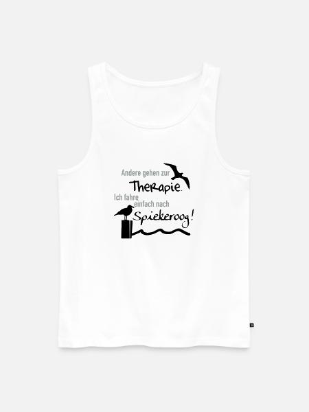 Therapie Spiekeroog - Männer Premium Bio Tank Top - Weiß