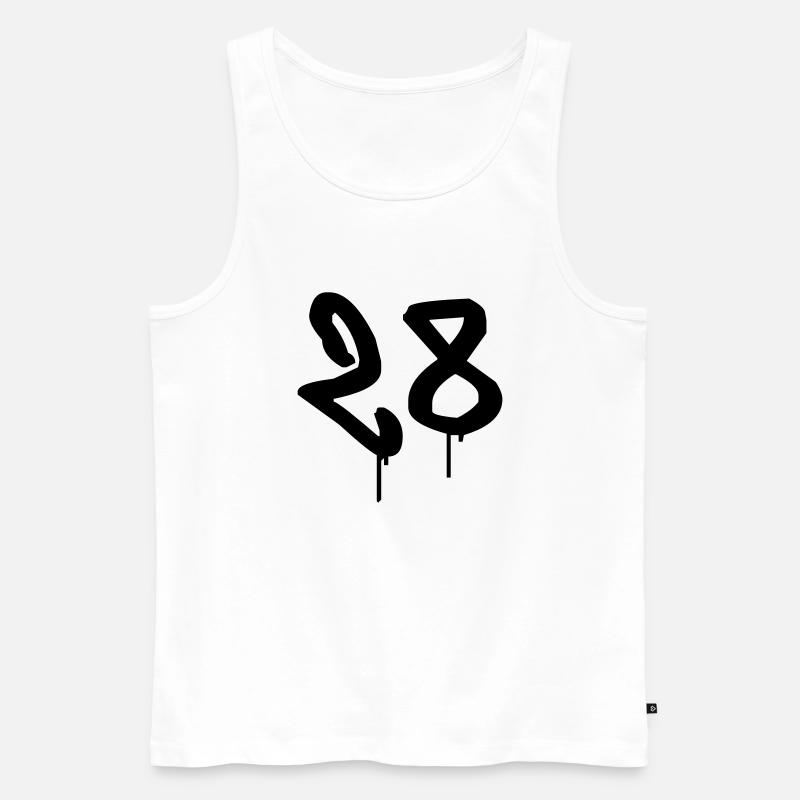 Graffiti : 28 - Männer Premium Bio Tank Top - Weiß