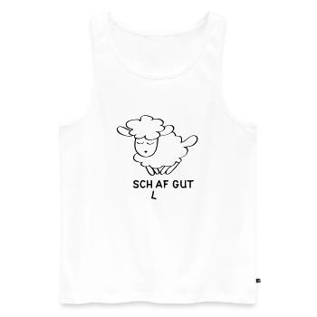 (l)af gut - Männer Premium Bio Tank Top - Weiß - Vorne - Michal (187cm)