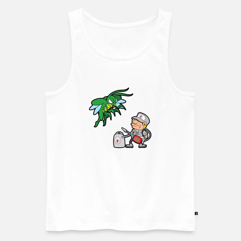 Kammerjäger Schädlingsbekämpfer Ungeziefer - Männer Premium Bio Tank Top - Weiß