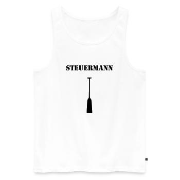 Helmsman Dragon Boat Captain taxes 1c - Men's Premium Organic Tank Top - white - Front - AI Model Male 178 light (178cm)