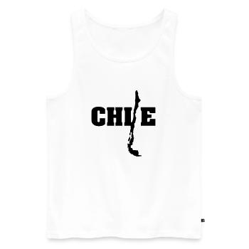Chili (ID: 002004) - Débardeur bio Premium Homme - blanc - Devant - Michal (187cm)