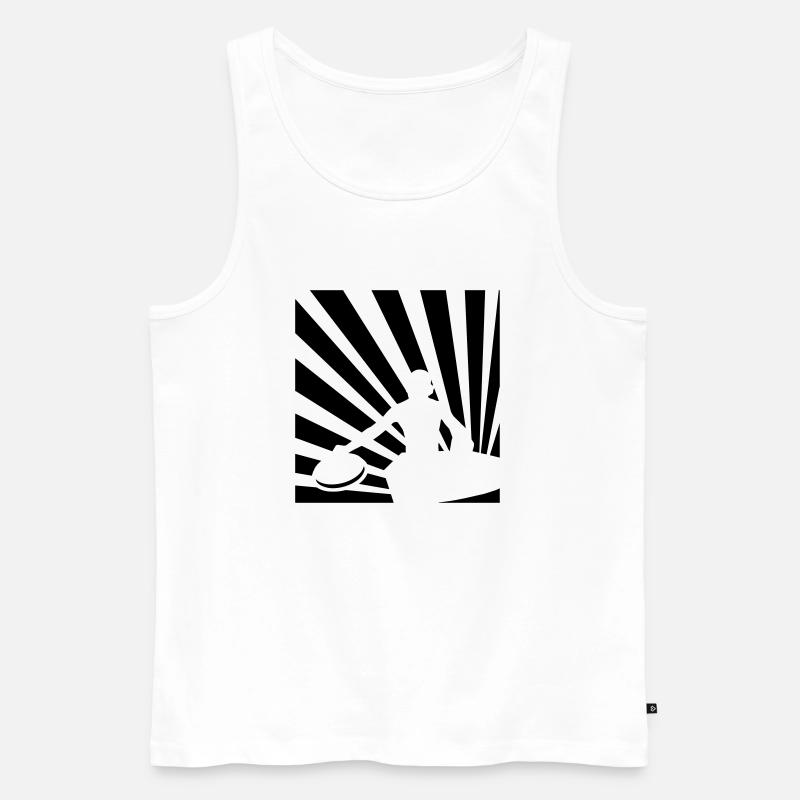 DeeJay - Männer Premium Bio Tank Top - Weiß
